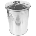 BESTOYARD Stainless Steel Trash Can with Lid 8L Outdoor Dog Poop Garbage Can Retro Round Wastebasket Container for Farm Kitchen Garbage Daily Waster Storage 29.50X22.50X22.50CM Silver 561037HE52R
