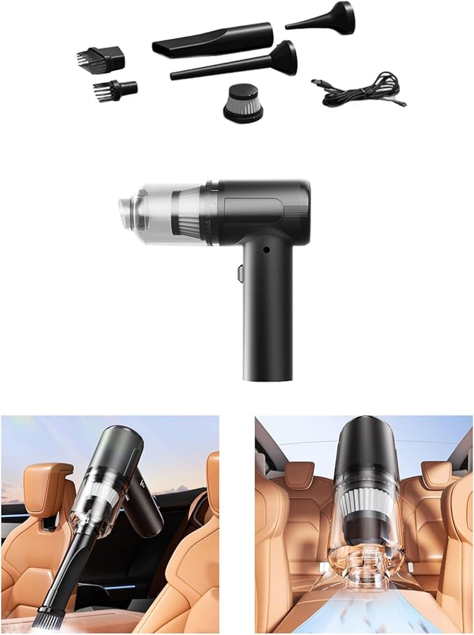 Handheld Cordless Car Vacuum 15000PA Small Cleaner100W Super Suction Power Vacuum Portable and Rechargeable Cleaner