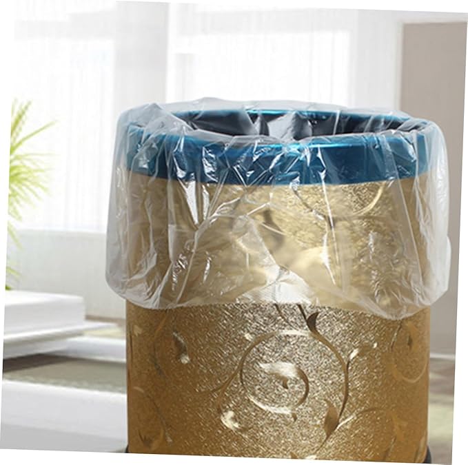 Thickened Plastic Trash Bags 6 Rolls 45x50cm 30 Bags Each for Bathroom Bedroom Kitchen Home Use