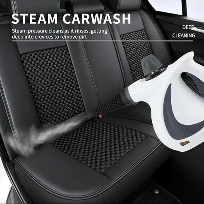 High Pressure Steamer Saker Steam Cleaner Handheld for Home Cleaning FurnitureCarpet Car Interior Kitchen Tile Multiple Nozzles (1Set+8 Fiber Cloth1SET)