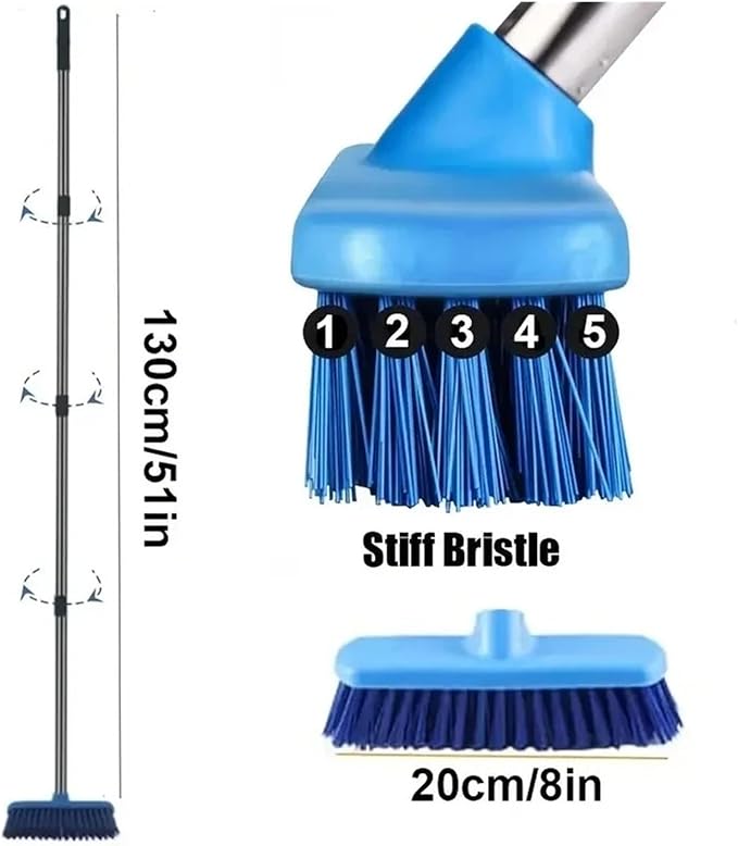 for Home Cleaning Toilet Tile Seam Cleaner Wall Wash Ground Long Handle Bathroom Floor Brush