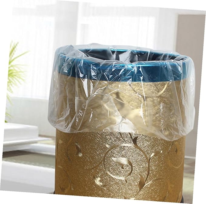 Thicken Plastic Trash Bags 6 Rolls 45x50cm 30 Bags Each Disposable for Home Wastebasket Liners