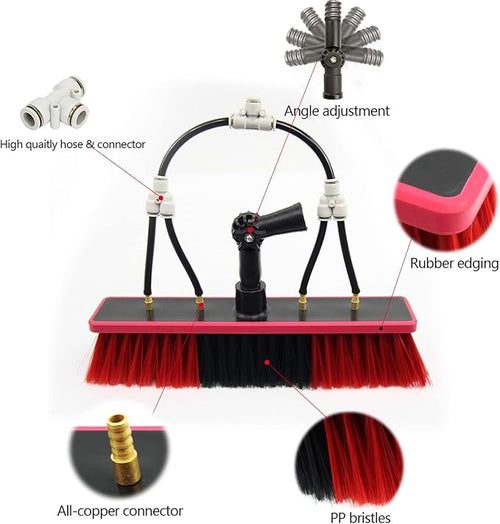 12Ft-36Ft Window Cleaning Pole Water Fed Telescopic Brush Extendable Cleaner Conservatory RoofCleaning Photovoltaic and Solar Panels Glass Wall Cleaning3.6 M6.0 m