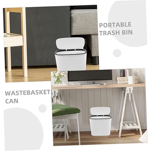 Cabilock Multi-Function Trash Bucket Sturdy Waste Basket Trash Can Kitchen Garbage Can Household