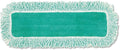 Rubbermaid Commercial Q418GNCT Dust Pad w/Fringe Microfiber 18-Inch Long Green 6/Carton