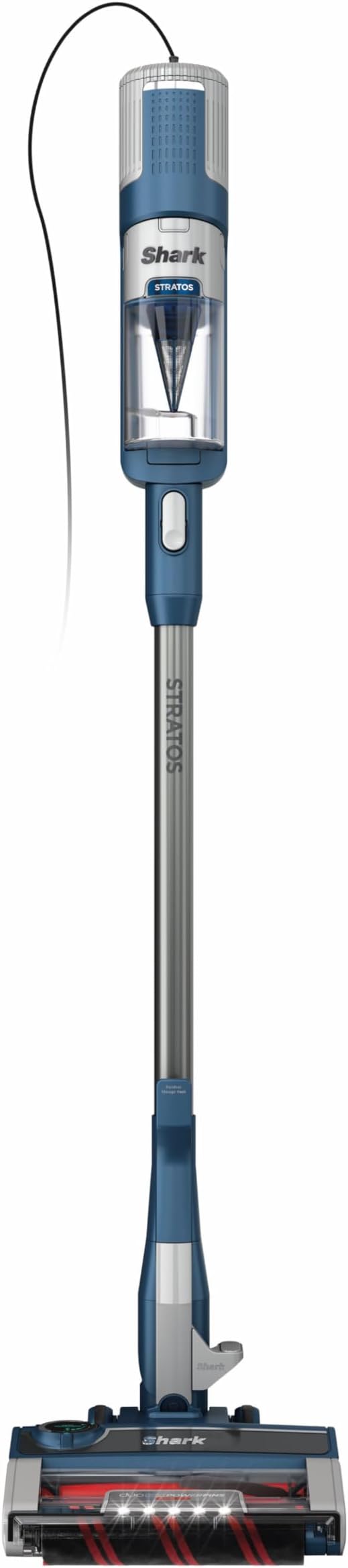 Shark HZ3002 Stratos Ultralight Corded Stick Vacuum with DuoClean PowerFins HairPro Self-Cleaning Brushroll &amp Odor Neutralizer Technology Navy
