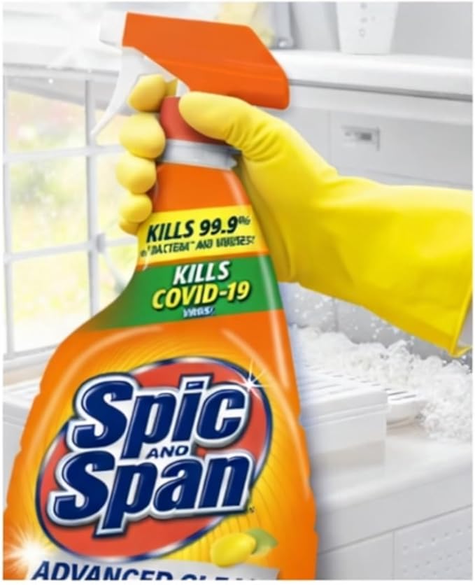 Spic &amp Span Advanced Clean Multi-Purpose Cleaner Spray Fresh Citrus Scent 32 fl oz (Pack of 2)