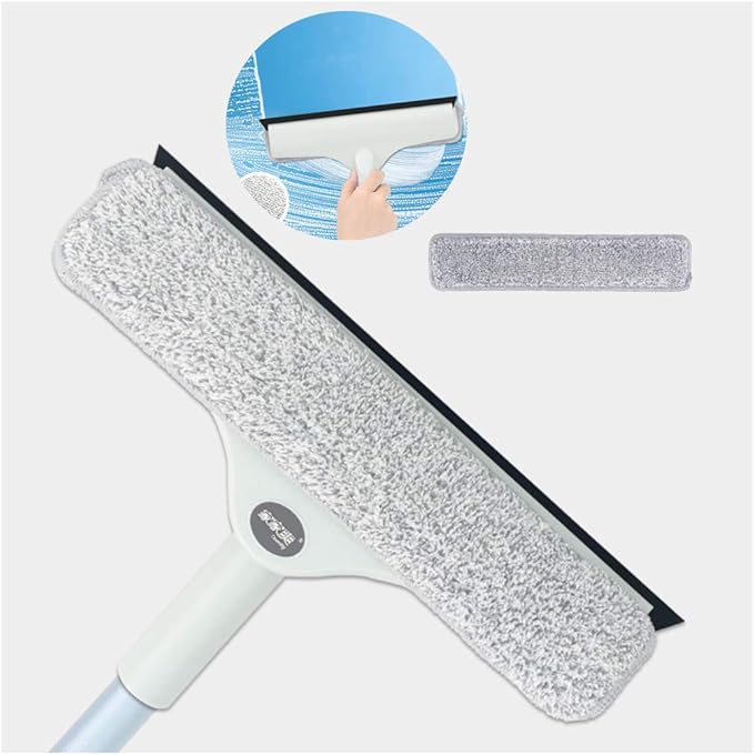Magnetic Window Cleaner Bright Tools Telescoping High Window Cleaner Window Cleaning Equipment77-120Cm Long Telescopic Pole Best for Long Reach WindowA