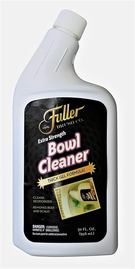 Fuller Brush Extra-Strength Toilet Bowl Cleaner Gel – Thick Clinging Formula Removes Rust Stains &amp Scale Bathroom Cleaner with Fresh Peppermint Scent (Pack of 6)