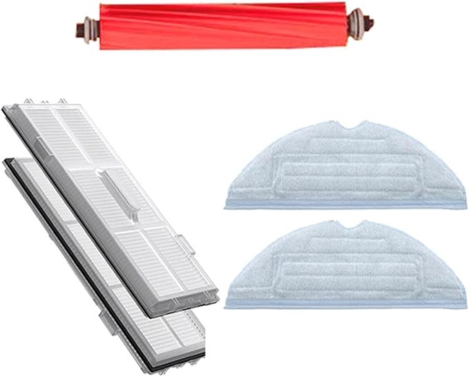 BeNtli Vacuum Cleaner PartsMain BrushHepa FilterSide BrushMop ClothsCompatible for Xiaomi T7S T7plus T7Splus S7 S7 Plus (Color : As Shown-13)