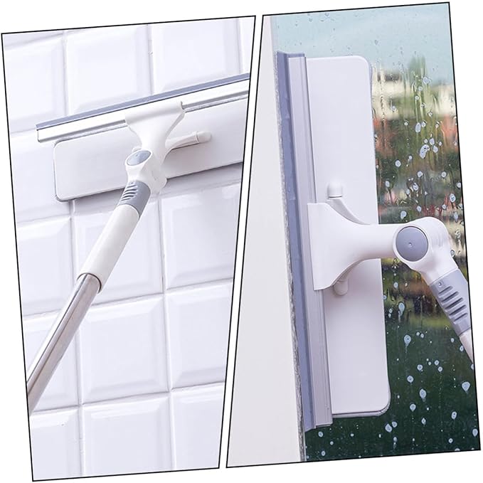 1Pc Double Sided Glass Cleaning Tool Multi Function Floor Mop with Ergonomic Design Durable for Use Windows Tiles and Floors