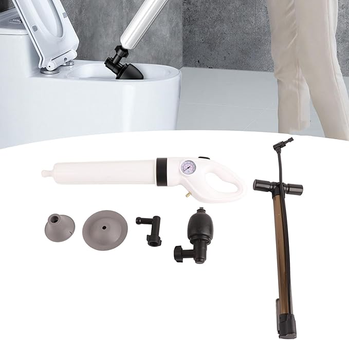 Powerful Air Pressure Drain Toilet Cleaner High Efficiency ABS Shell Pipe Unclogger for Bathroom Kitchen Sink Shower Drain