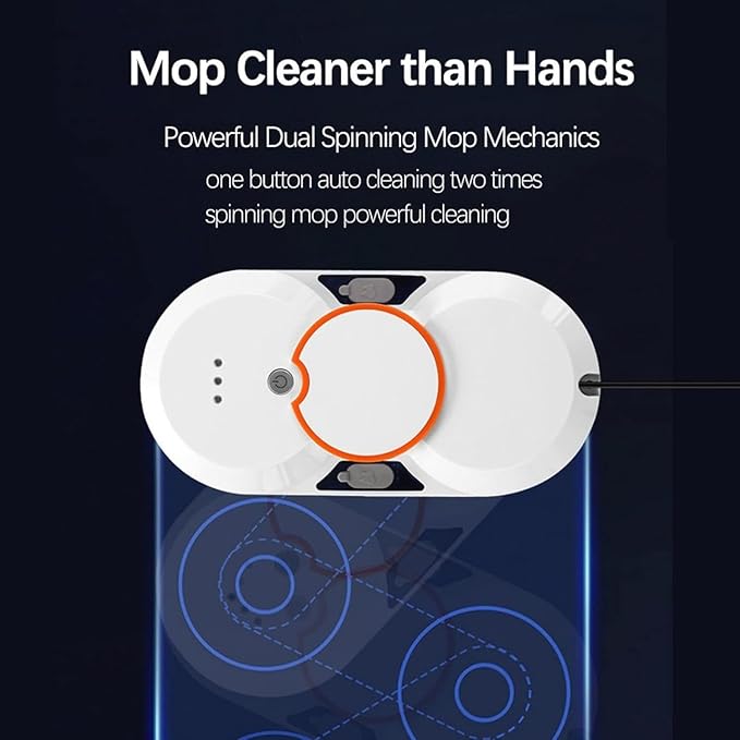 Window Cleaner Robot5600pa Smart Glass Cleaning Robotic- Dual Water Spray for Indoor and Outdoor Tile Kit with Remote Control
