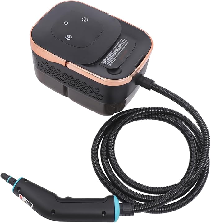 Steam Cleaner 1500W Portable Steamer for Cleaning with Various Nozzles 6 Adjustable Steam Settings 15s Heat-Up Handheld Steam Cleaner for Home for Ceramic Marble Dirt Car Floor (Rose Gold)