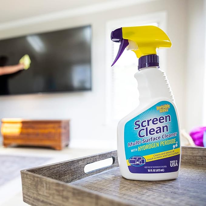 Invisible Glass 99603 6-Piece Home Cleaning Kit Including Home Reach &amp Clean Tool Premium Glass Window Cleaner (40) Glass Cleaning Wipes Multi-Surface Screen Cleaner and Microfiber Towel