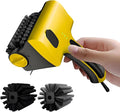 Grill Cleaning Robot BBQ Grill Cleaner Built-in Water Tank and 2600mAh Battery with 2 12.4cm Removable Brush Head 360° Rotation One-Touch Water Spray for Grills Kitchens Bathrooms