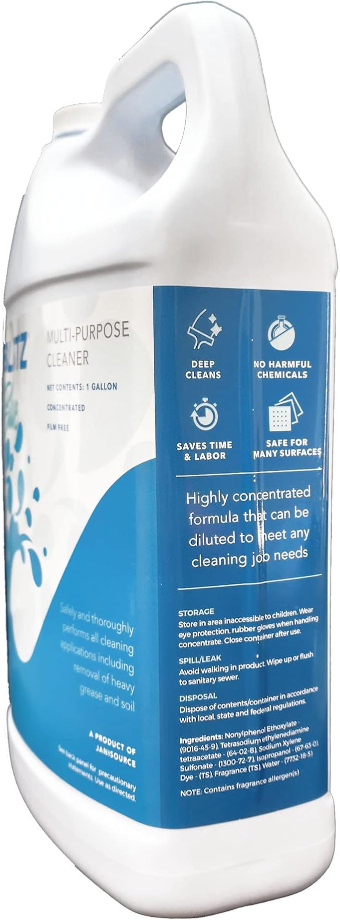 BlitzBlue - All Purpose Cleaner Degreaser 1:128-1 Gallon…