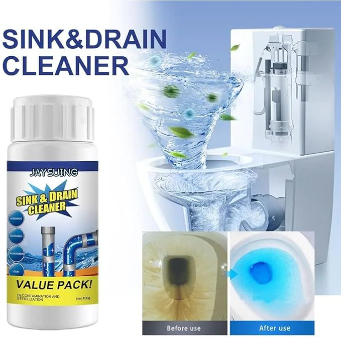 New Strong Sink and Drains Cleaner Multifunctional sink and drain cleaner powder cleaning suitable for drain cleaner foam cleaner strong pipe dredging agent for home kitchen and toilet (3)