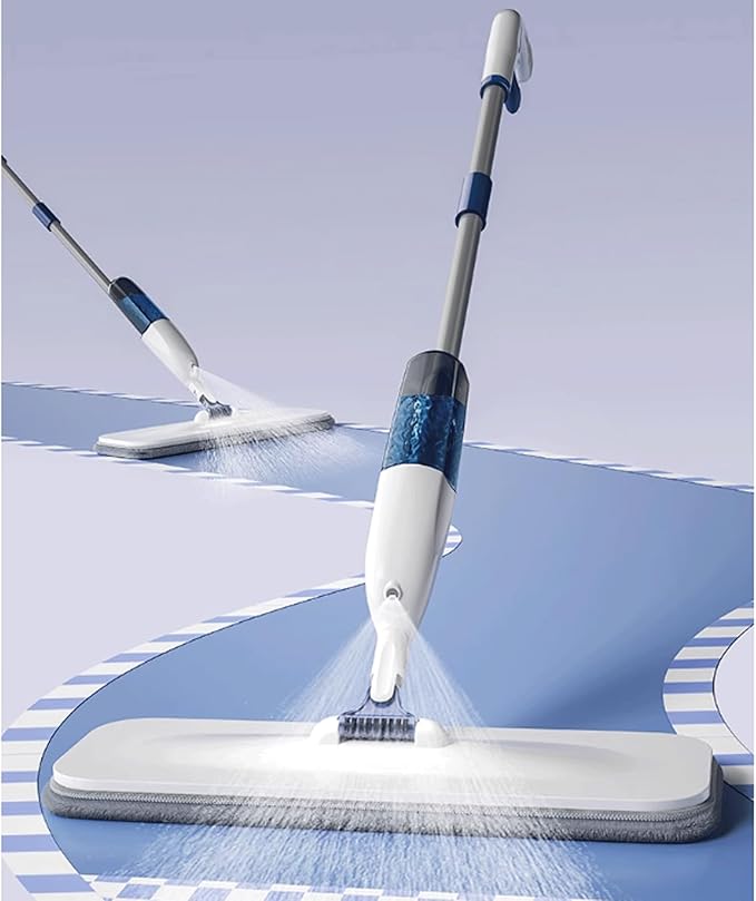 Mopping Floor Spray Wet Mops for Floors Microfiber Dust Dry Mop with 2 Microfiber Washable Pads Hard Wood Floor Mop for Commercial Home Cleaning mop