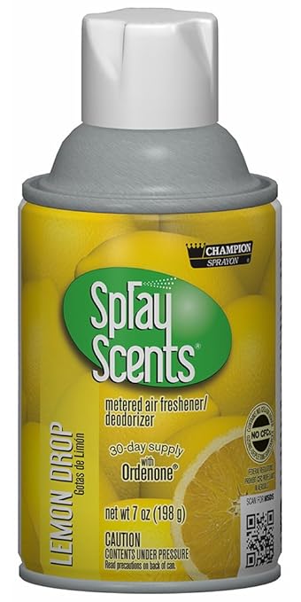 Champion 5189 Sprayon SprayScents Lemon Drop 7 oz Aerosol (Pack of 12)