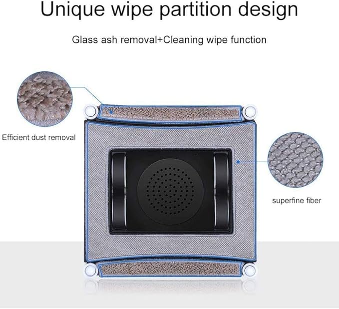 Window Cleaning Robot with Remote ControlWindow Cleaner-Vacuum Cleaner Glass Cleaning Robot Anti-Falling for Windows GlassTilesBathroom Cleaning with Multiple Safety