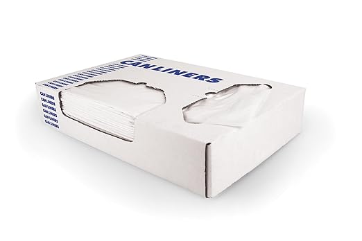 HBC Value Perfomance Can Liners 24x32 Clear 0.5Mil 20/25 LLDPE Liners