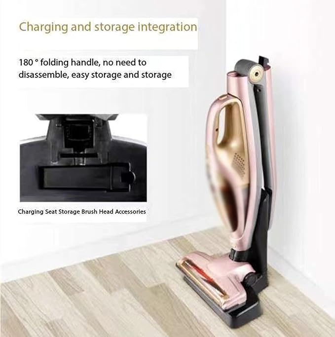 Scrubber Wireless Suction and Drag All-in-one Machine Self-propelled Function Front LED Lighting Charging and Storage Household Handheld Scrubber