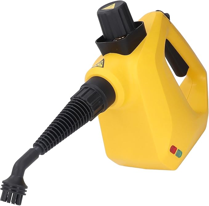 Pressurized Handheld Multi Steam Cleaner Handheld Steam Cleaner 1000W Multipurpose Portable High Temperature Pressure for Home Furniture Clothes Couch Car Yellow (US Plug