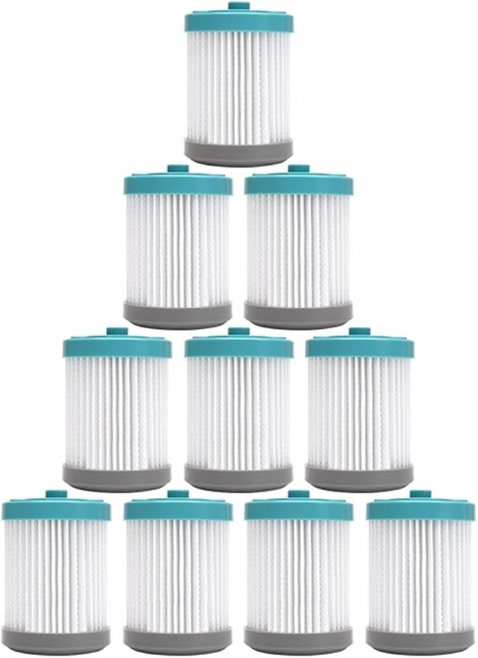 Compatible for Tineco. A10 A11 Hero A10 A11 Master ONE S11 S12 PWRHERO11 。Cordless Vacuum Roller Brush Pre Hepa Filter for Cleaner Parts (Color : 10*HEPA)