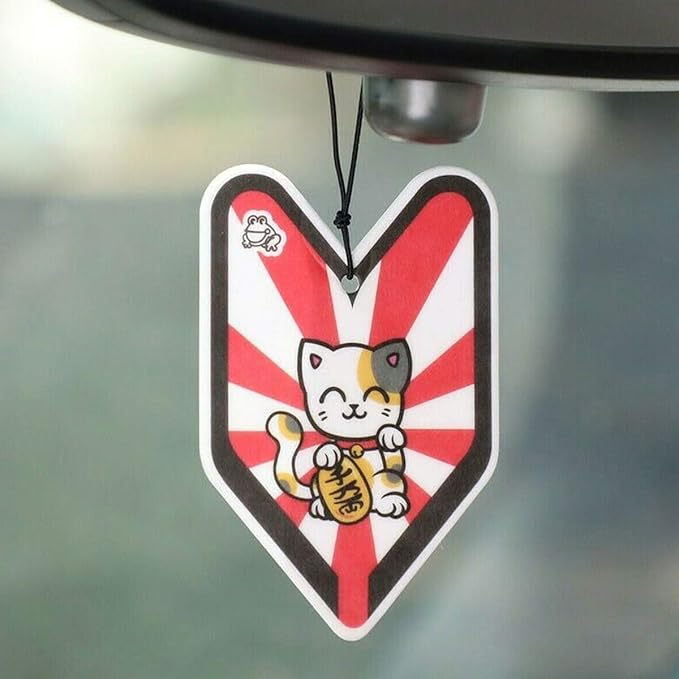 Tree Frog Air Freshener Ice Squash Scent JDM Car Auto Rising Sun Lucky Cat 1 Box (24pcs)