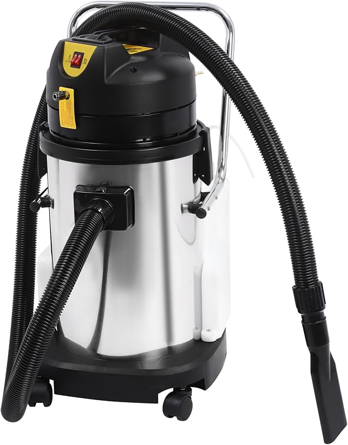 Carpet Cleaning Machine 3 in 1 Carpet Vacuum Cleaner Circulating Air Cooling Floor Cleaning Machine with Water Vacuuming Head for Cleaning Carpets Sofas Curtains (30L/7.93Gal)