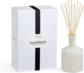 LAFCO New York Signature Reed Diffuser Feu de Bois - 15 oz - Up to 9 Months Fragrance Life - Reusable Hand Blown Glass Vessel - Natural Wood Reeds - Made in The USA