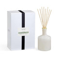 LAFCO New York Signature Reed Diffuser Feu de Bois - 15 oz - Up to 9 Months Fragrance Life - Reusable Hand Blown Glass Vessel - Natural Wood Reeds - Made in The USA