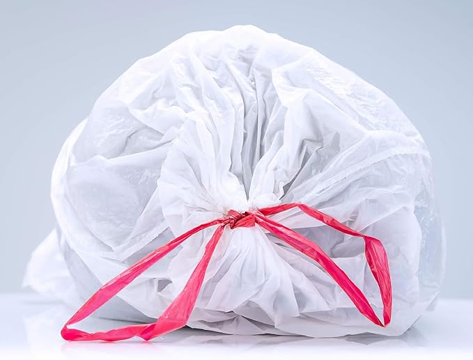 Inteplast 12 Gallon Trash Bags - White 300 Count