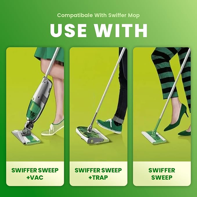 Upgraded Wet Mop Pads for Swiffer Sweeper Wet Mopping Cloths Refills64 Count