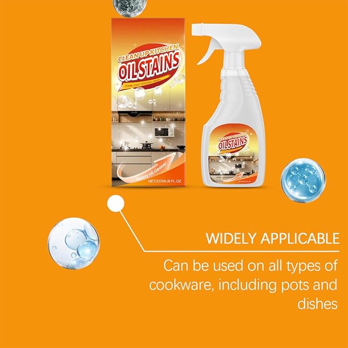 Heavy-Duty Kitchen Degreaser Foam Cleaner 2026 New Multifunctional Powerful Oven Cleaner Heavy Clean Up Kitchen Oil Stains Spray for Stove Counter Tops Range Hoods (2 Heavy)