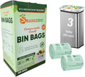 OrangeBio 3 Gallon Compostable Trash Bags 200 Count Plant-Based Small Garbage Bags for Kitchen Bathroom &amp Food Waste BPI ASTM D6400 &amp TÜV OK Compost Home Certified