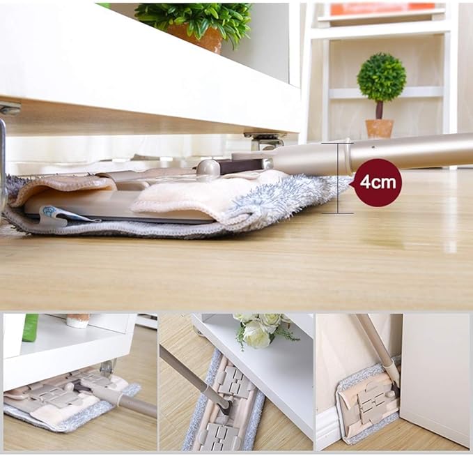MopProfessional Microfiber Mop Flat Mop for Floor Cleaning Wet and Dry Floor Cleaning Mops for Hardwood Wood Tile Walls