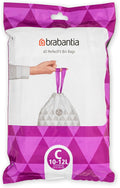 Brabantia 361982 40 Trash Bags Dispenser 2.6-3.2 Gallon White