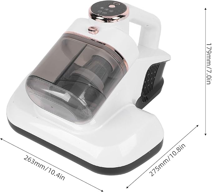 Bed Mattress Vacuum Cleaner 10000Pa Strong Suction Handheld Bed Steamer Couch Steam Cleaner with 400ml Dustbin for Pillows Sheets Sofa Plush Toys