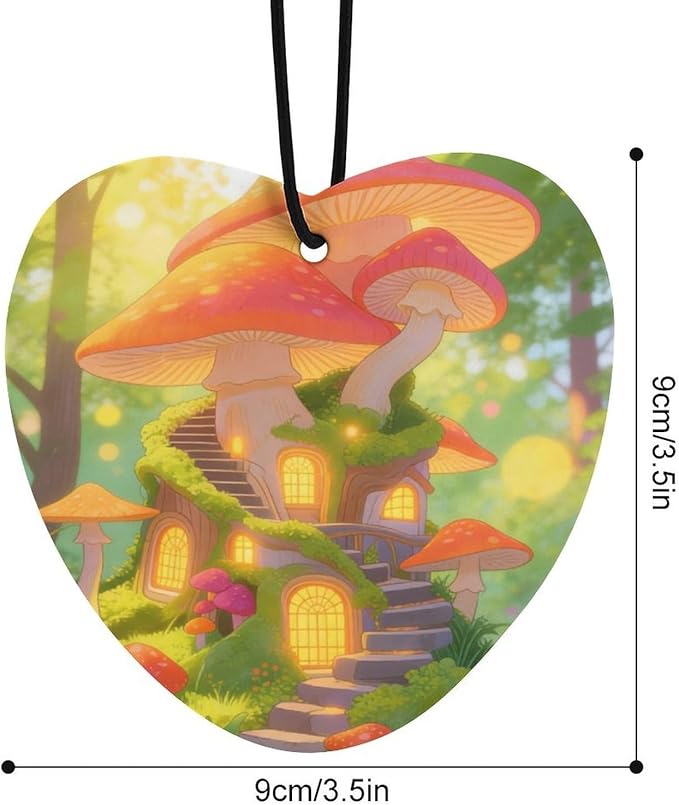 5PCS Car Air Freshener Hanging Personalized Double Sided Sunny Forest Car Fresheners Long Lasting New Cars Scents Cute Automotive Freshies for Closets Drawers (tea)