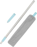 Long Handle Retractable Duster for Home Cleaning with Extendable Pole Gap Dust Cleaner for Ceiling Fans Under Furniture and High Reach Appliance Dust Removal
