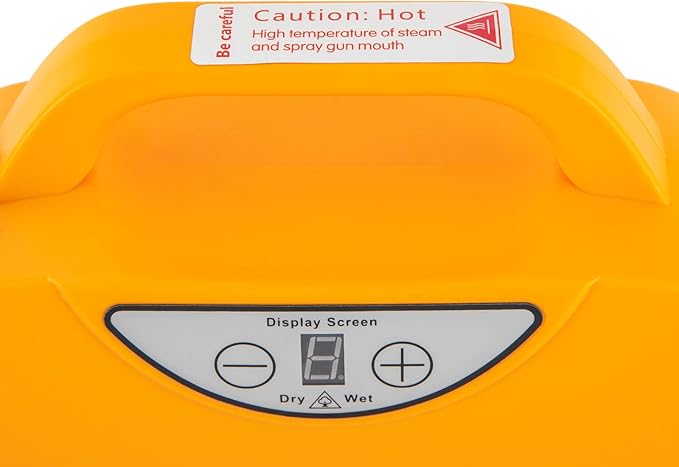 Handheld Steam Cleaner1800W Car Steam Cleaners 0.6Mpa Steam Cleaners for Home Wet and Dry Adjustable Portable Steam Cleaner with LED Torch for Upholstery Kitchen Bathroom Grout and Tile (Yellow)