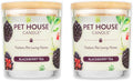 Pet House Candles Scented Pet Friendly Candles Clean Burning Plant-Based with a Natural Fiber Wick - BlackBerry Tea 9 oz 2 Pack
