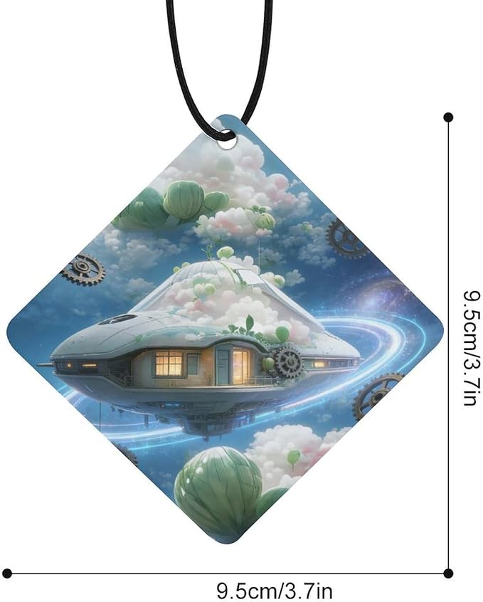 5PCS Car Air Freshener Hanging Personalized Double Sided Star Ring Clouds Car Fresheners Long Lasting New Cars Scents Cute Automotive Freshies for Closets Drawers (tea)