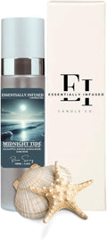 ESSENTIALLY INFUSED Premium Room Sprays (1 x 3.4 fl oz) - Luxurious Home Fragrance | Aromatherapy Long-lasting (Midnight Tide)