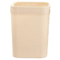 ABOOFAN Rattan Desktop Trash Can for Small Bathroom Office Desk Wastebasket Lid