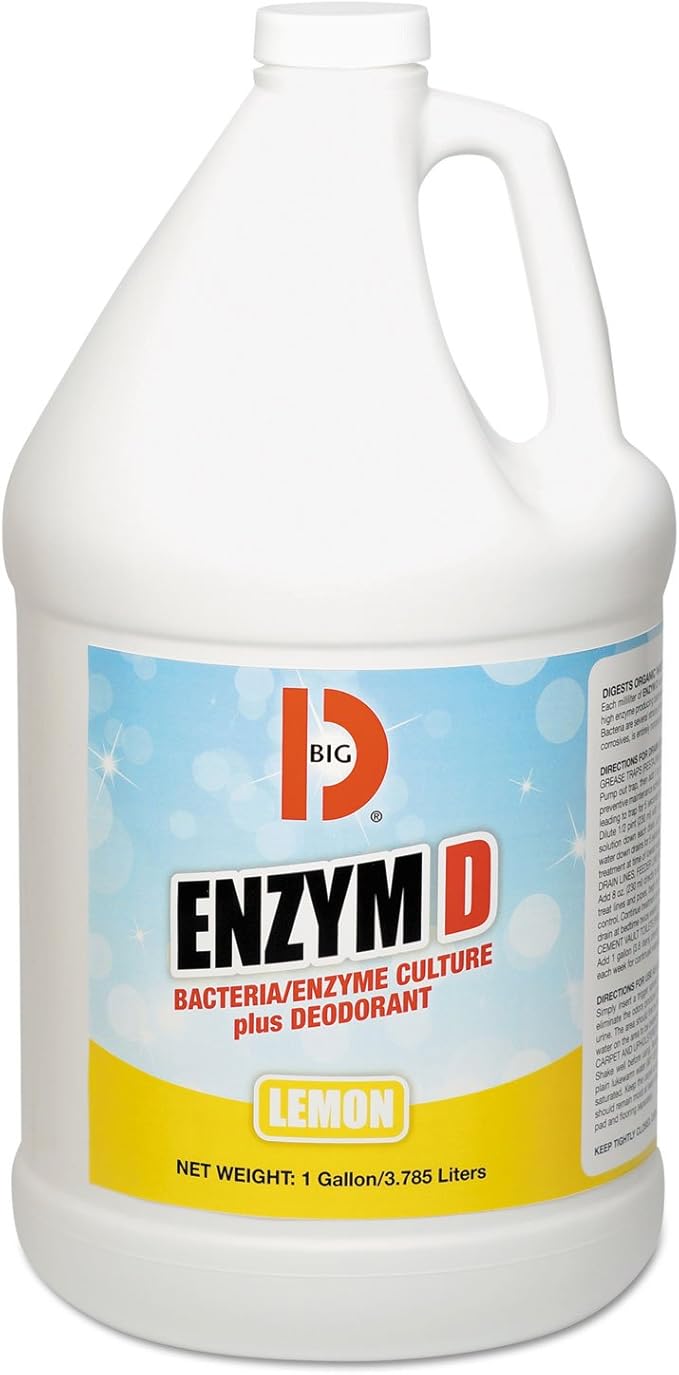 Big D 1500 Enzym D Digester Liquid Deodorant Lemon 1gal 4/Carton