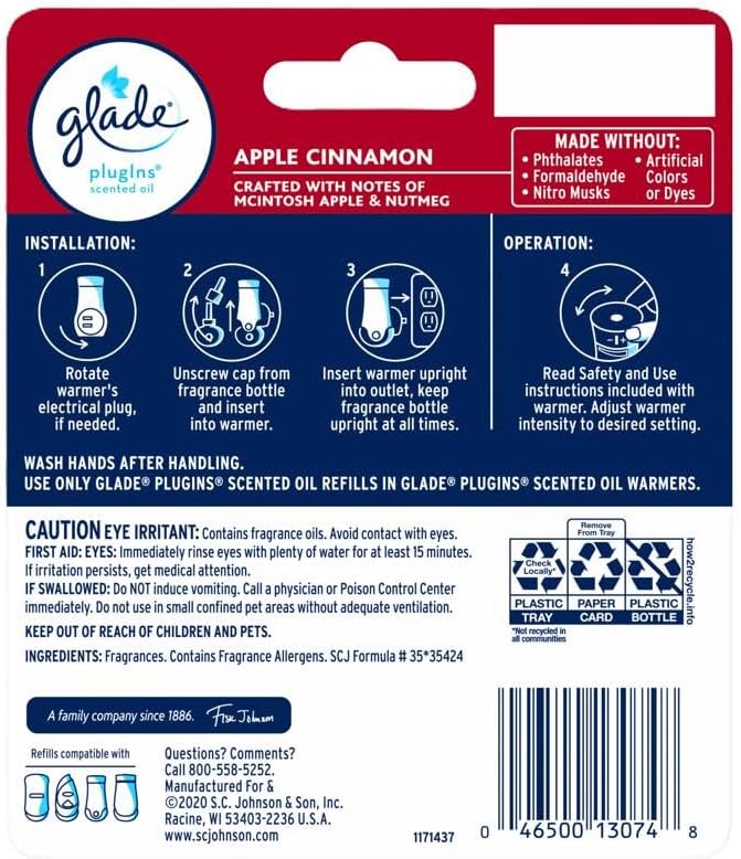 Glade PlugIns Apple Cinn. Refill