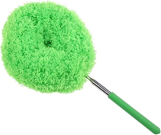 Reusable Microfiber Ceiling Fan Duster Set for Home &amp RVs - Effortless Cleaning Brush with Dust-Locking Technology(Green)